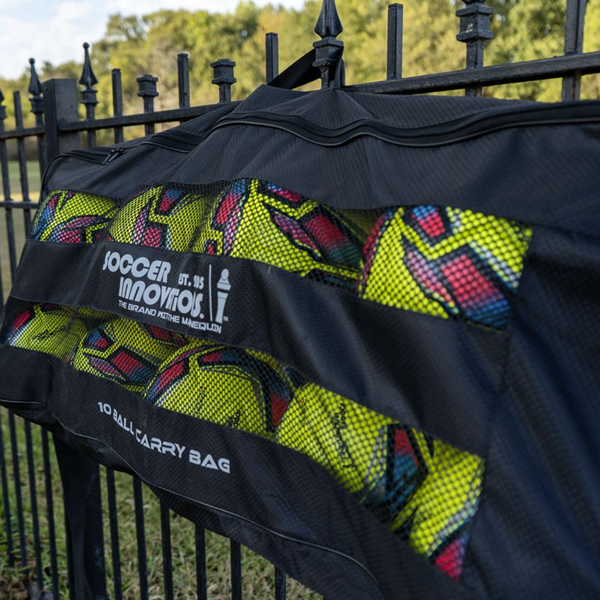 10 Ball Carry Bag on the Fence - Right