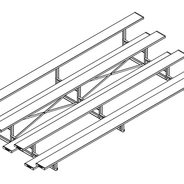 15 ft 4-Row Bleacher