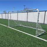 PEVO 4x9 Small Youth Soccer Goals - Angle View