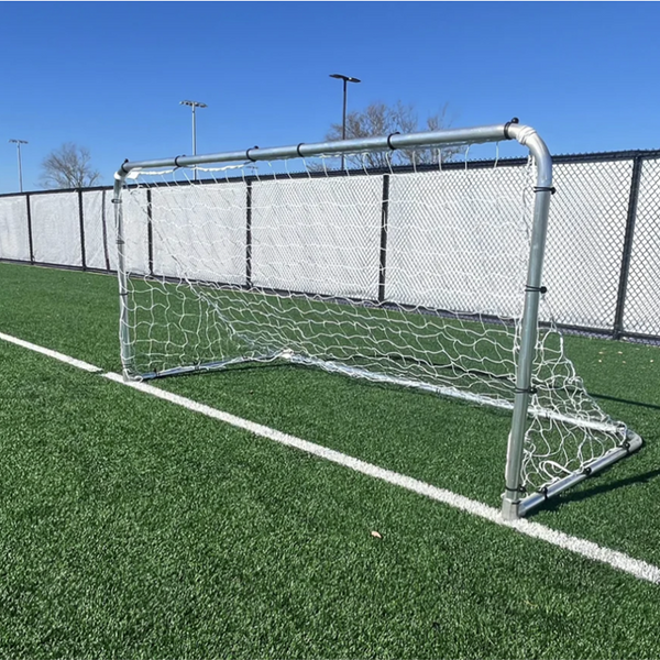 PEVO 4x9 Small Youth Soccer Goals - Angle View