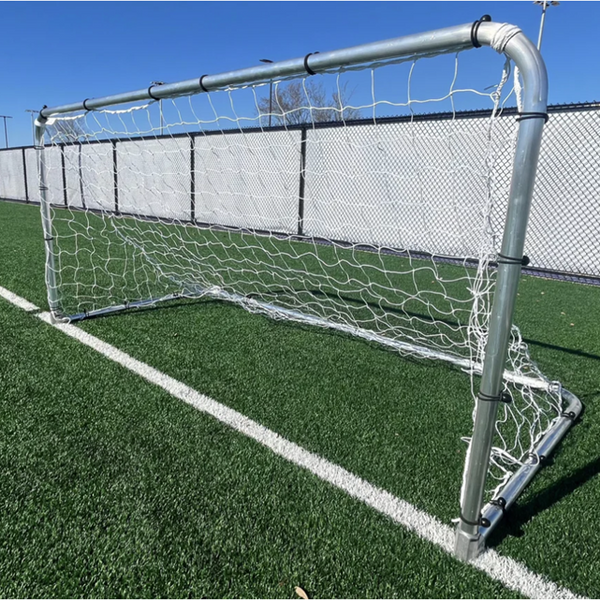 PEVO 4x9 Small Youth Soccer Goals - Angle View