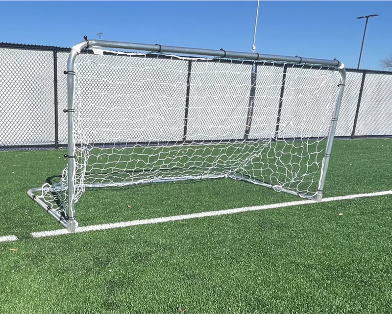 PEVO 4x9 Small Youth Soccer Goals - Front Angle View