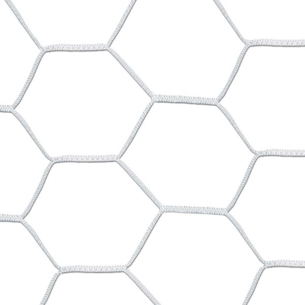 8x24x6x6 White 5MM Hex Soccer Net Net