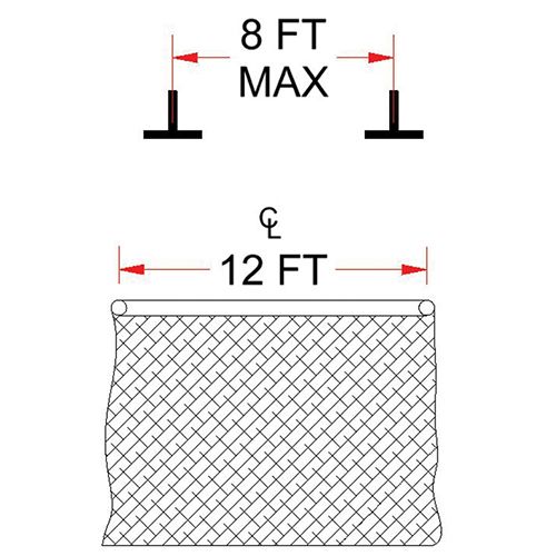 Ceiling Mounting Kit - Parallel - Spanning 8' On Center or Less