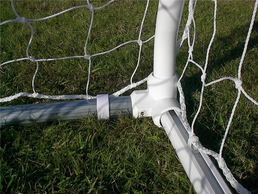 PEVO 6x18 Channel Soccer Goal - Lower Back Corner