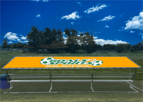 PEVO Covered Team Benches - Gold - Print
