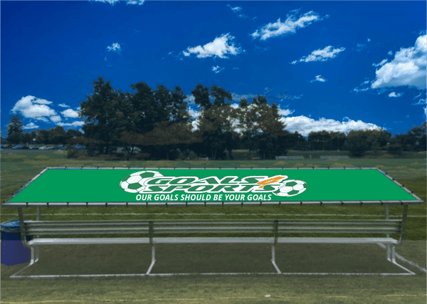 PEVO Covered Team Benches - Kelly Green - Print