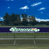 PEVO Covered Team Benches - Navy Blue - Print