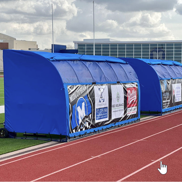 MVP Team Shelter with Rear Air Flaps and Advertising