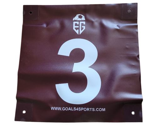 EG Soccer Field ID Marker with Logo and Number