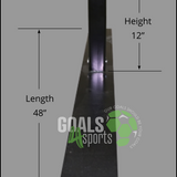 PEVO Flat Faced Training Goal Heavy Duty Base for Turf - Dimensions
