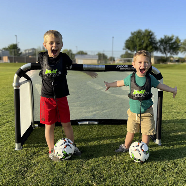 Quickfold Goal plus players with Jimmy Ball 2.0