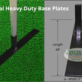 PEVO Flat Faced Training Goal Heavy Duty Base for Turf