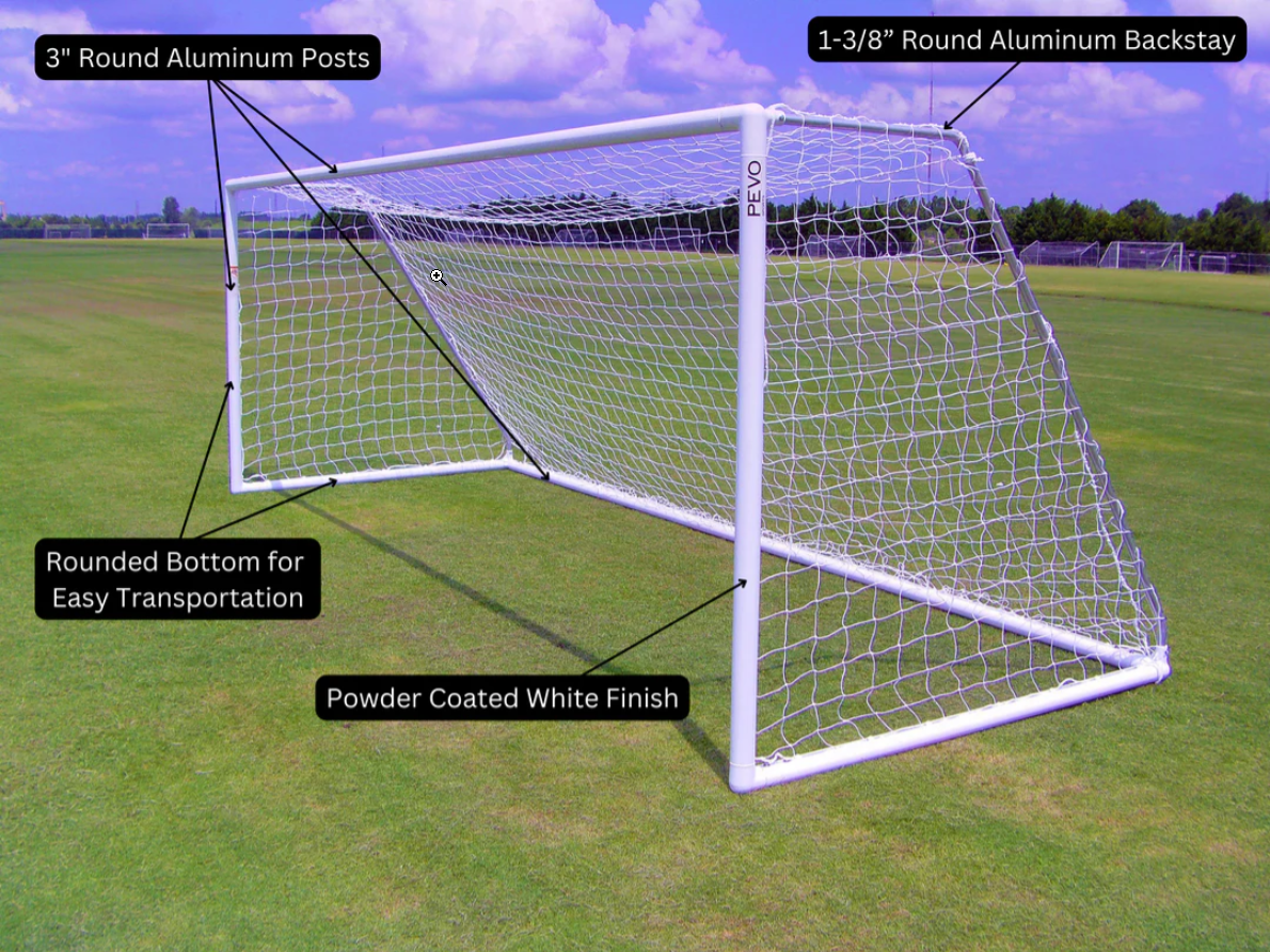 PEVO 8x24 Park Soccer Goal - Description