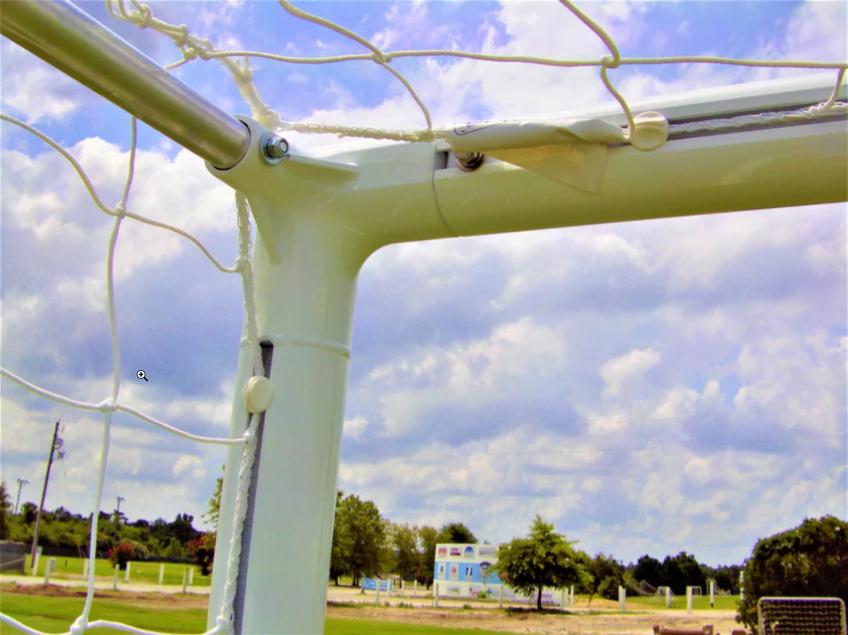 PEVO 8x24 Park Soccer Goal - Top Front Corner