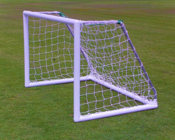 PEVO 4x6 Channel Soccer Goals - Angle View