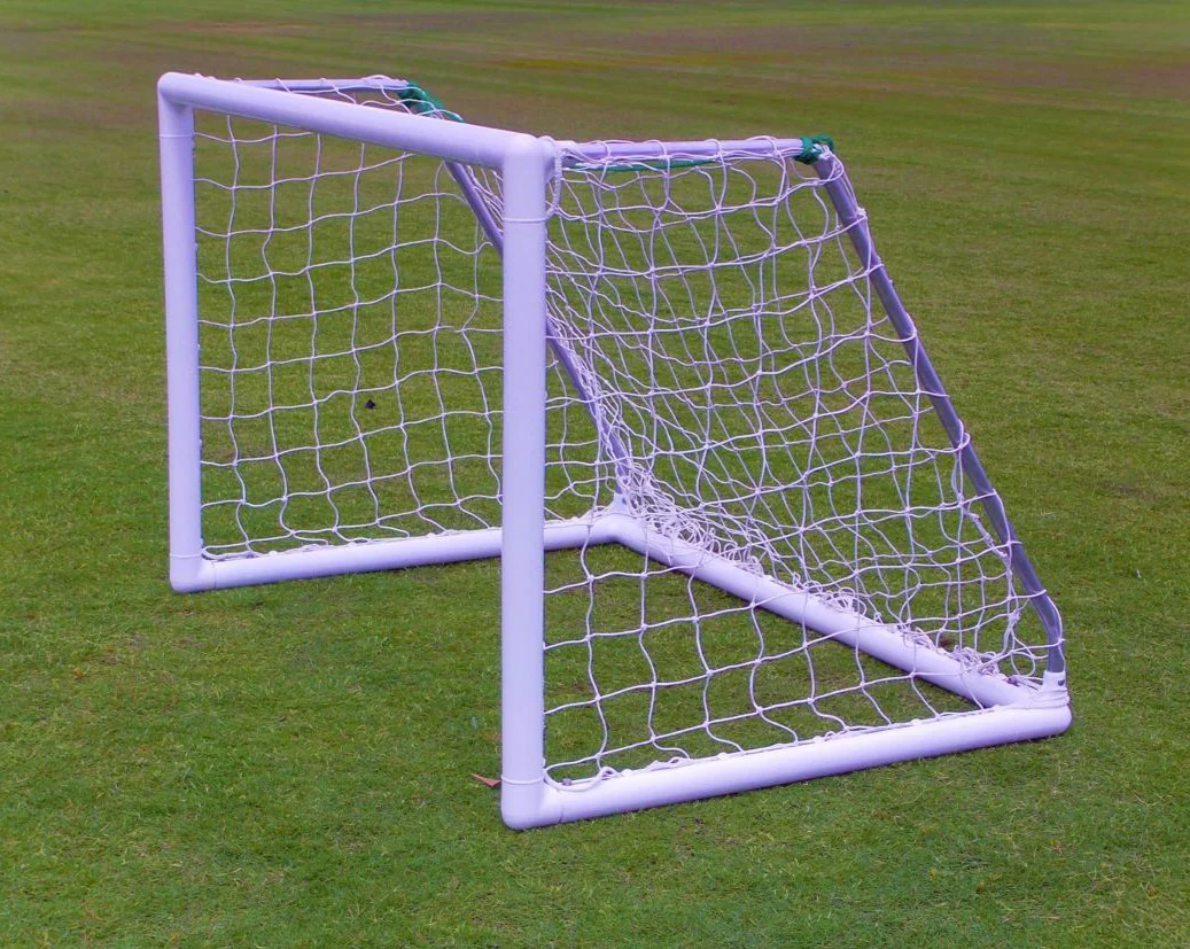 PEVO 4x9 Park Soccer Goals - Angle View