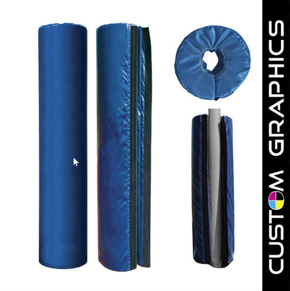 PPP‑100 – Protector Pad – 4 in. Thick – Post Pad (Outdoor) – Pro Style (4‑1/2 in. Pole) - Custom Graphics