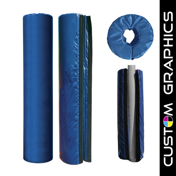 PPP-300 Pole Protector Pad | 4" Thick, 5-9/16" Pole - Custom Graphics