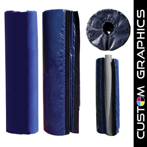 PPP-500 outdoor pole protector pad, 6-inch thick, fits 4-1/2 inch pole - Custom Graphics