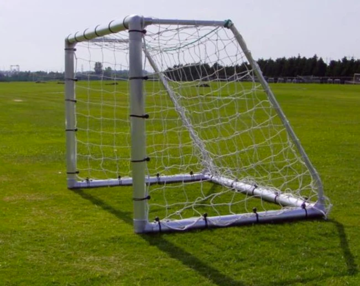 PEVO 4x6 Economy Soccer Goals - Side Angle View