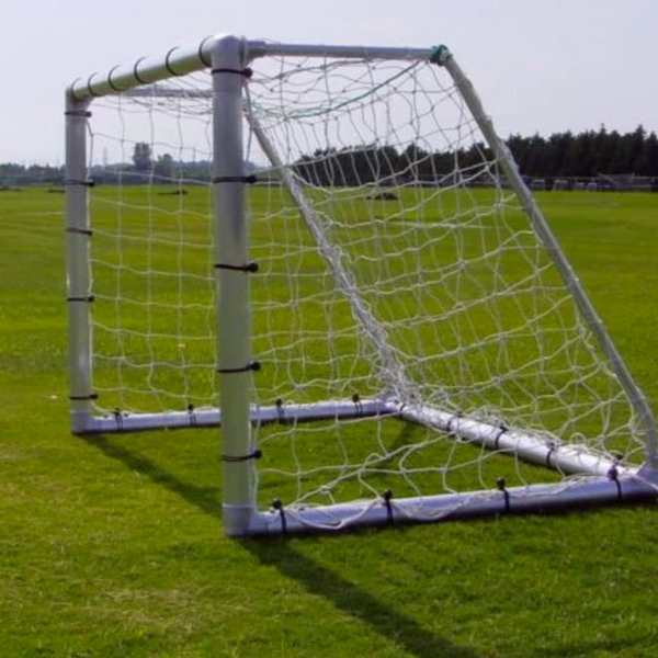 PEVO 4x6 Economy Soccer Goals - Side Angle View
