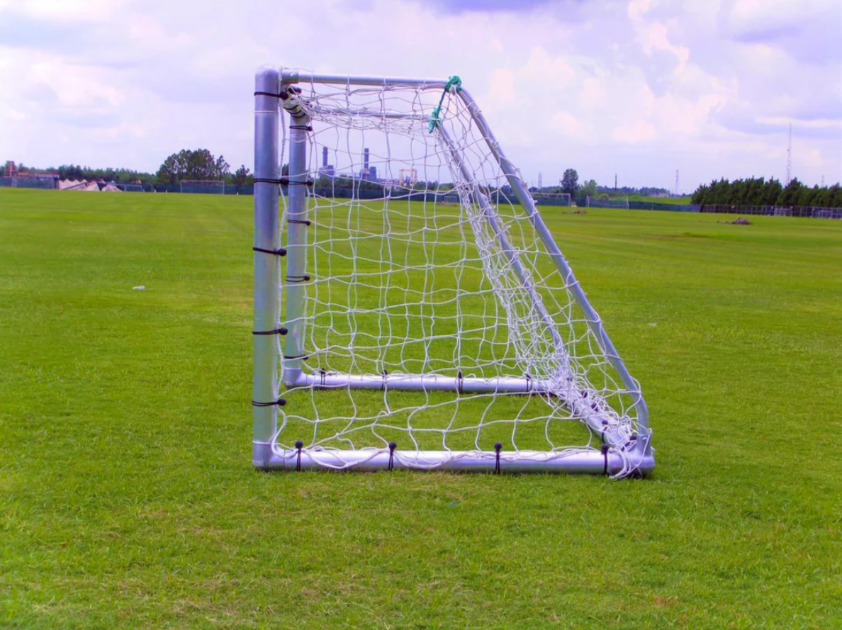 PEVO 4x6 Economy Soccer Goals - Side View