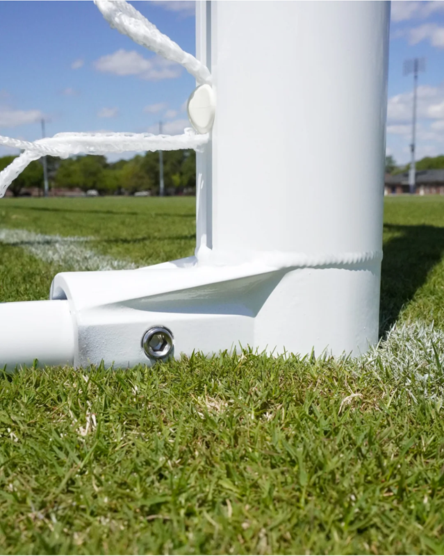 PEVO 7x21 Channel Soccer Goals - Lower Front Corner