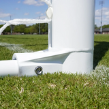 PEVO 7x21 Channel Soccer Goals - Lower Front Corner