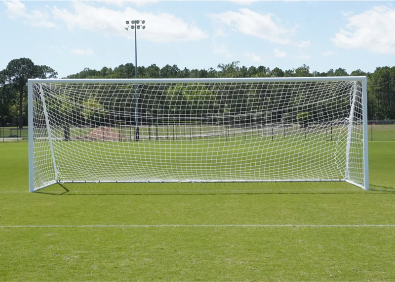 PEVO 8x24 Channel Soccer Goals - Front View