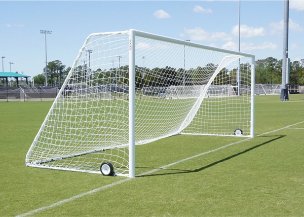 Pevo Channel Soccer Goals - Front Angle View