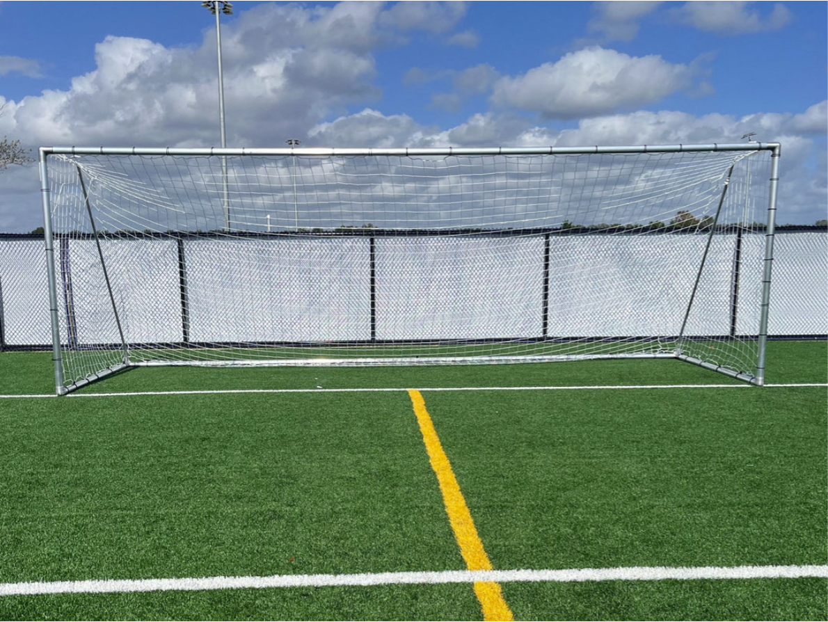 PEVO 8x24 Economy Soccer Goal - Front View