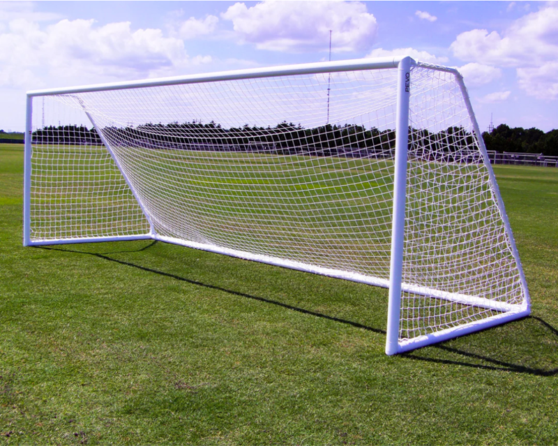 PEVO 8x24 Supreme Soccer Goal - Front Angle View