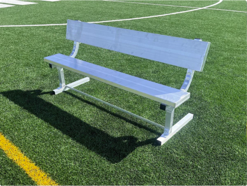 7ft 6in Pevo Team Bench with Backrest