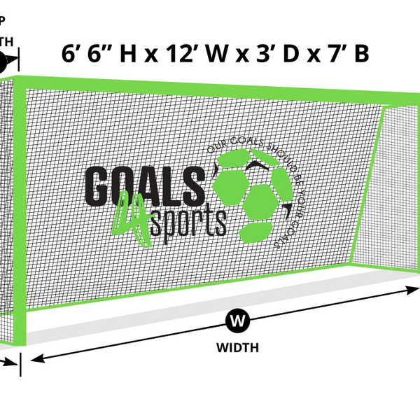 6x12x3x7 Soccer Net
