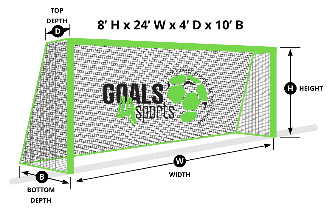8x24x4x10 Soccer Net
