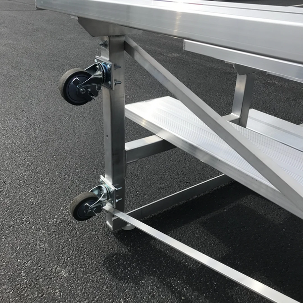 PEVO 3-Row Tip-N-Roll Bleacher Wheels