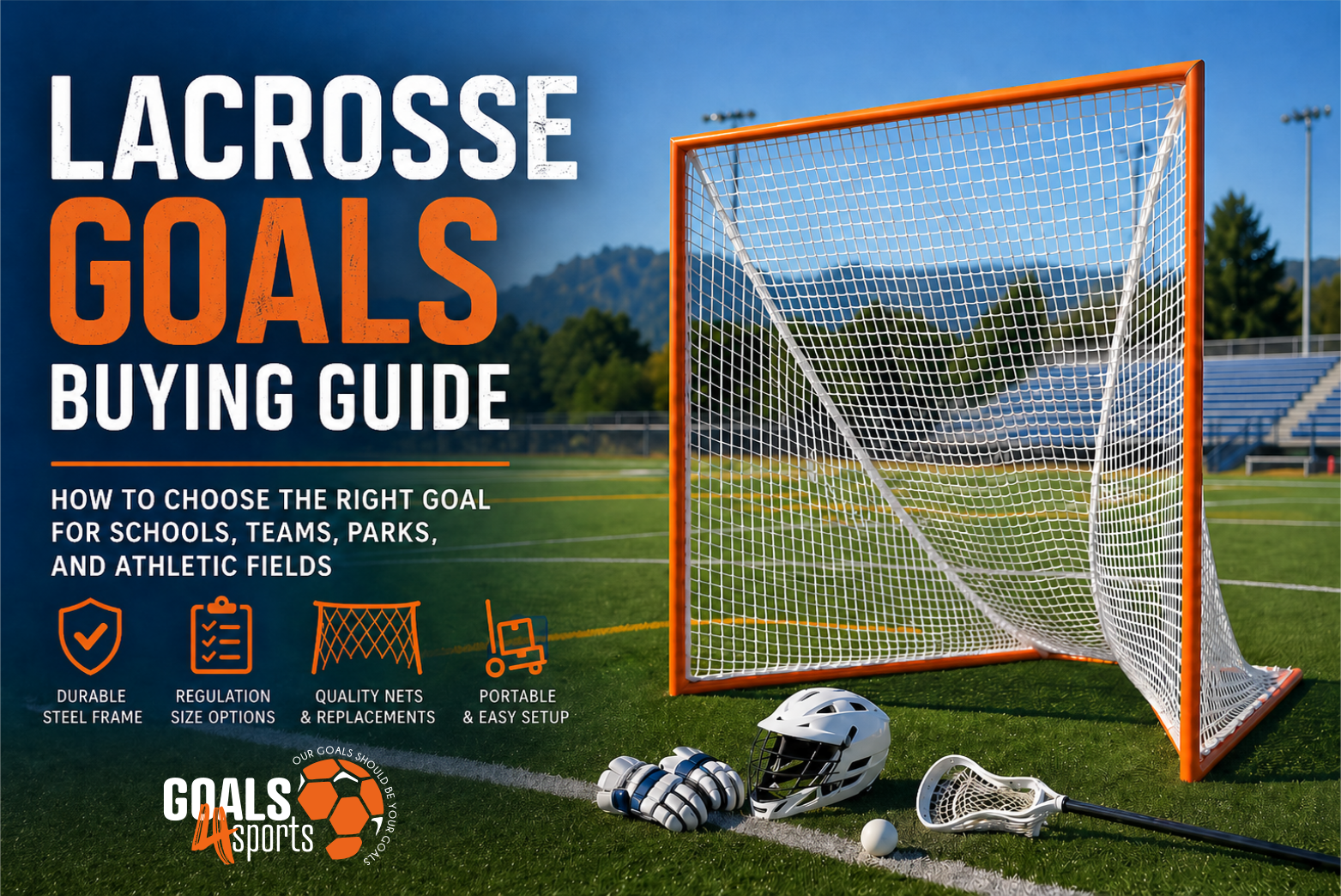 Lacrosse Goals Buying Guide: How to Choose the Right Goal for Schools, Teams, Parks, and Athletic Fields