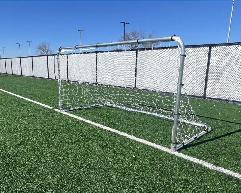 Pevo 4x9 youth soccer goal with round aluminum frame