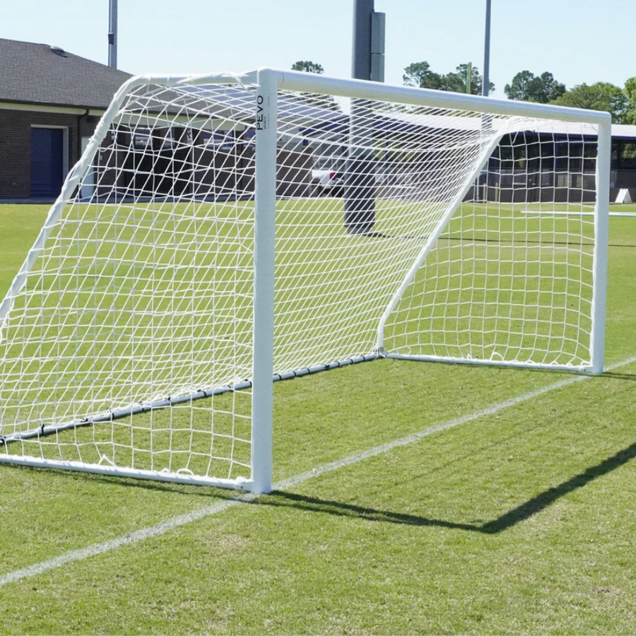 Pevo 6x12 round soccer goals for youth training and games