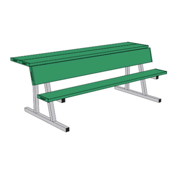Aluminum Player Benches — With & Without Backrests