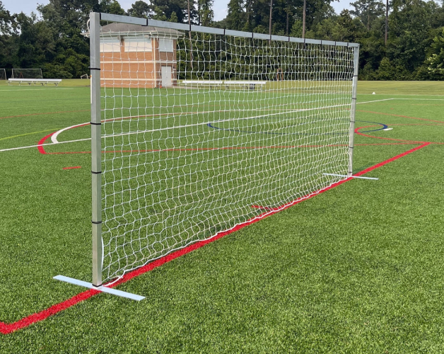 Pevo flat faced soccer training goal for turf and grass