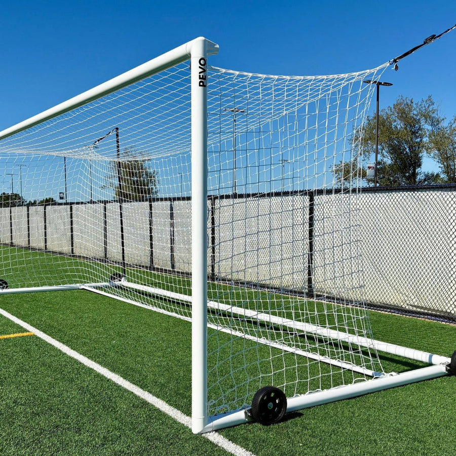 Pevo 8x24 round soccer goal for 11v11 match play