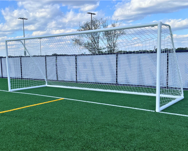 Pevo 6x18 round soccer goal for 7v7 youth soccer