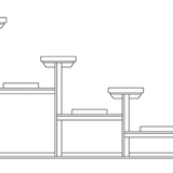 4-Row Bleacher - Height