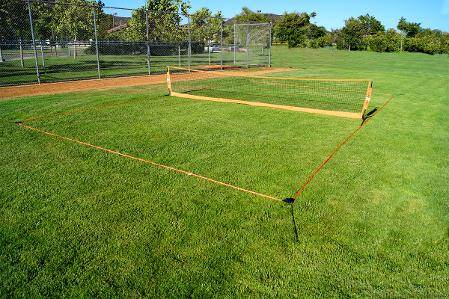 18' Soccer Tennis Net with Court