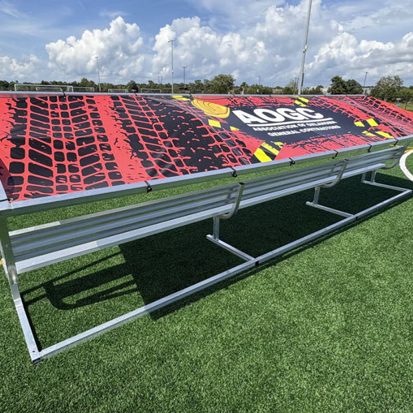 Pevo 21ft Covered Bench - AOGC Signage