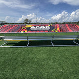 Pevo 21ft Covered Bench - AOGC Signage - Rear View