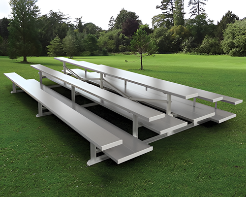 3-Row Bleacher Double Plank Back-to-Back