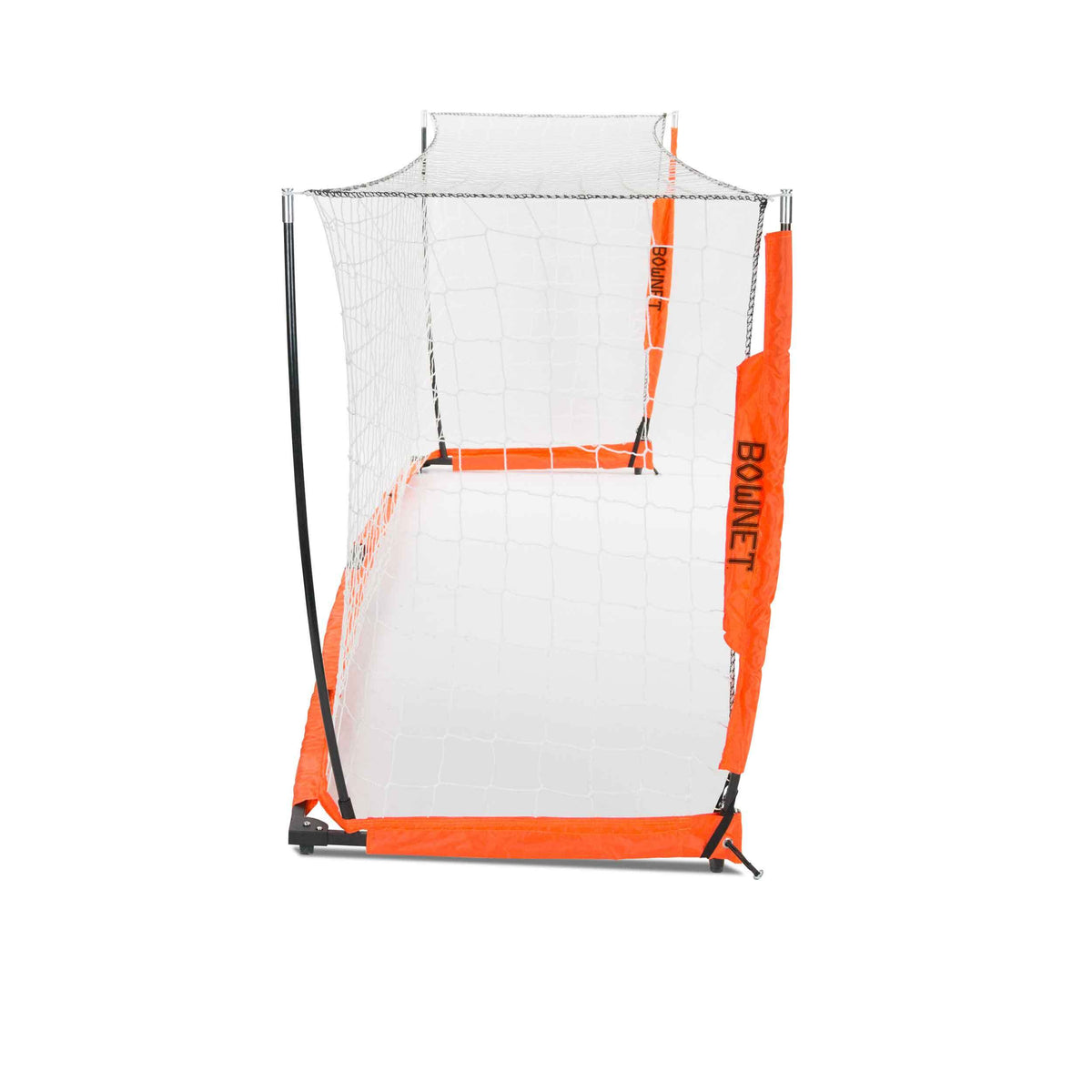 4x12 Soccer Bownet on White Background Side View